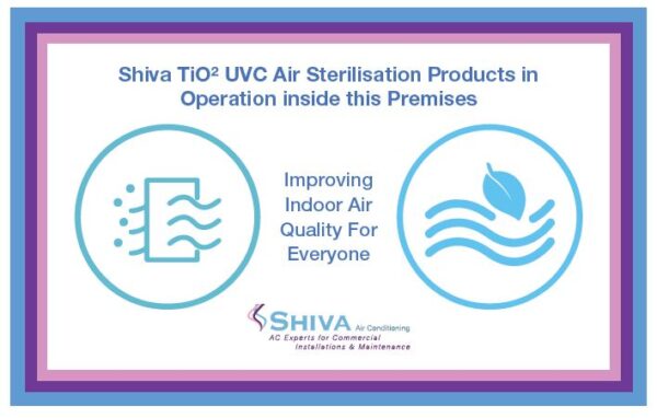 Shiva air sterilisation window sticker